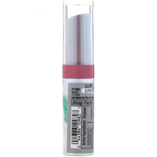 Physicians Formula, Murumuru Butter Lip Cream, SPF 15, Mauvin' to Brazil, 0.12 oz (3.4 g)