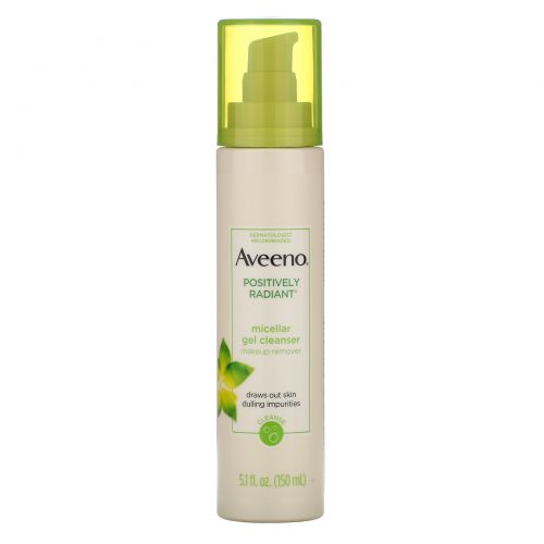 Aveeno, Позитивное сияние, мицеллярное гелевое очищающее средство, 5,1 ж. унц. (150 мл)