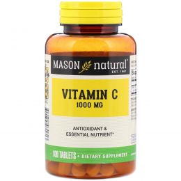 Mason Natural, Pure Vitamin C, 1000 mg, 100 Tablets