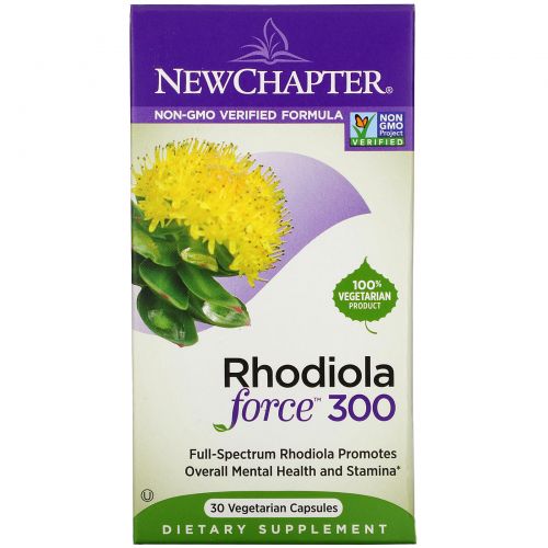 New Chapter, Rhodiola Force 300, 30 Vegetarian Capsules