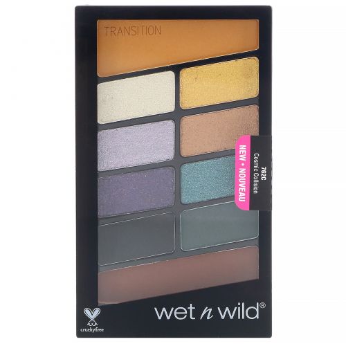 Wet n Wild, Color Icon, палитра теней для век, 762C «Космическое столкновение», 10 г