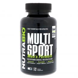 NutraBio Labs, MultiSport Men's Formula, 120 Vegetable Capsules