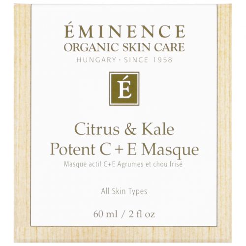 Eminence Organics, Citrus & Kale Potent C + E Masque, 2 fl oz (60 ml)