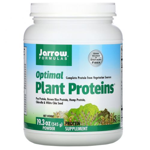 Jarrow Formulas, Растительный белок Optimal Plant Proteins, порошок, 19,3 oz (545 г)