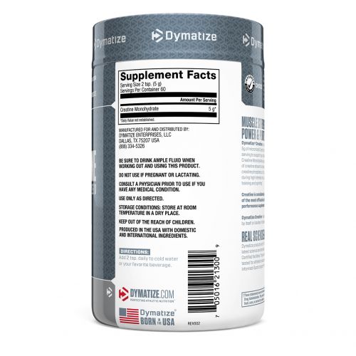 Dymatize Nutrition, Креатин микронизированный, без ароматизатора, 10,6 унций (300 г)