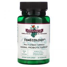 Vitanica, Фэмеколоджи, вагинальная поддержка/поддержка внутренних органов, 30 вегетарианских капсул