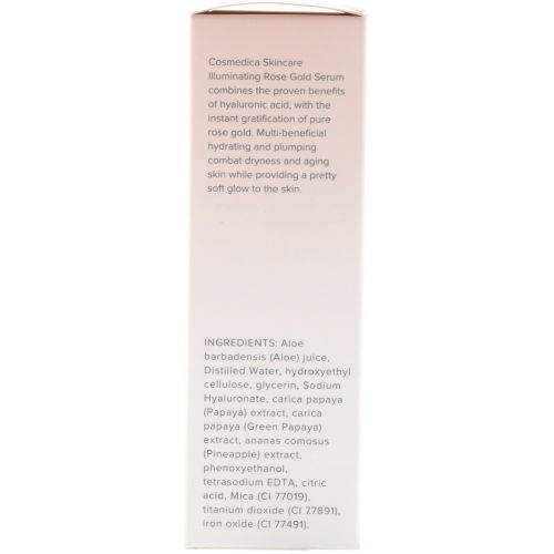 Cosmedica Skincare, Illuminating Rose Gold Serum, 2 oz (60 ml)