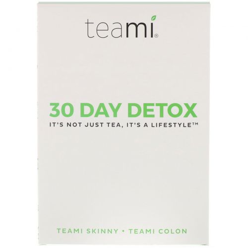 Teami, 30 Day Detox, Skinny Tea Blend + Colon Tea Blend, 1 Kit