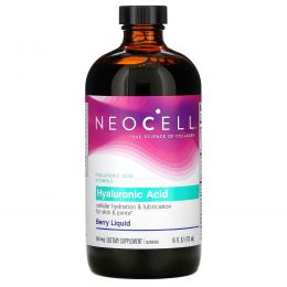 Neocell, Hyaluronic Acid, Blueberry Liquid, 16 жидких унций (473 мл)