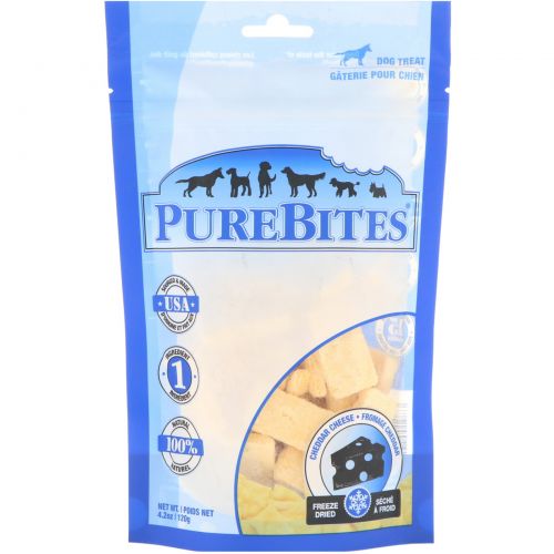 Pure Bites, Freeze Dried, Dog Treats, Cheddar Cheese , 4.2 oz (120 g)