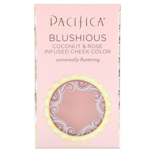 Pacifica, Blushious, Coconut & Rose Infused Cheek Color, 0.10 oz (3.0 g)