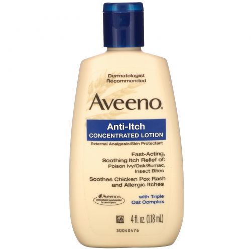 Aveeno, Active Naturals, Anti-Itch Concentrated Lotion, External Analgesic/Skin Protectant, 4 fl oz