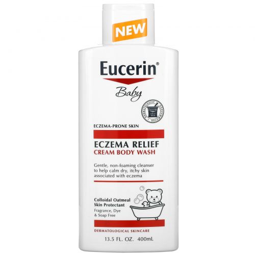 Eucerin, средство от экземы, для детей, гель для душа, 400 мл (13,5 жидк. унций)