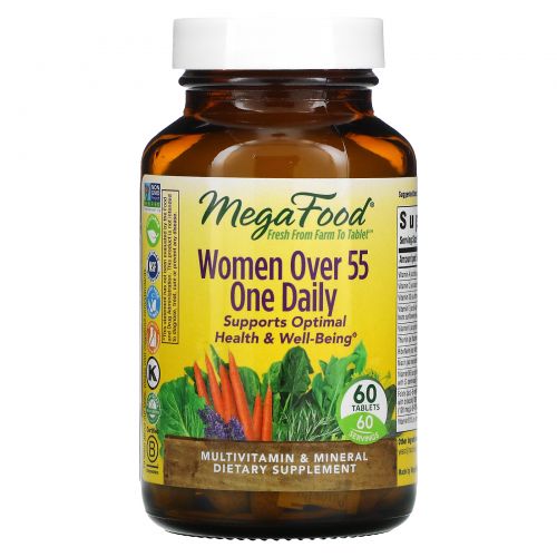 MegaFood, One Daily, Multivitamin & Mineral, Women Over 55, 60 Tablets