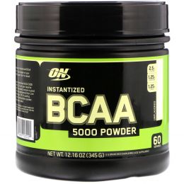 Optimum Nutrition, Порошок BCAA 5000 растворимый, без специй, 12,16 oz (345 г)