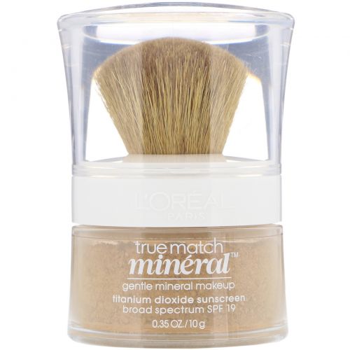 L'Oreal, True Match Mineral, минеральная тональная основа, оттенок W6-7/468 «Солнечный бежевый», 10 г