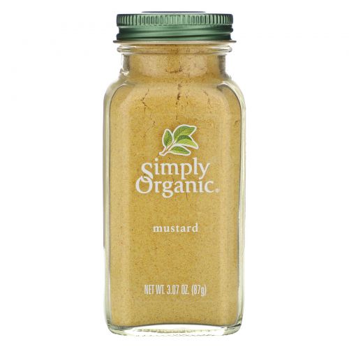 Simply Organic, Горчица, 3.07 унций (87 г)