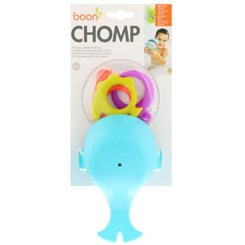 Boon, Хрум, игрушка для ванной «Голодный кит», от 12 месяцев