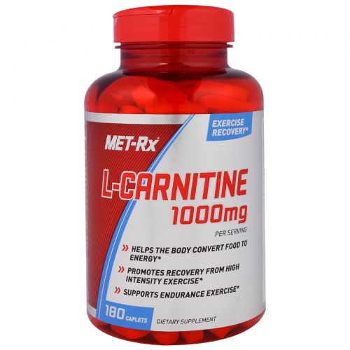 MET-Rx, L-Carnitine, 1000 мг, 180 Каплет