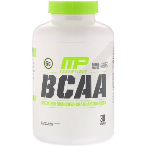 MusclePharm, Essentials, аминокислоты с разветвлённой цепью, 240 капсул