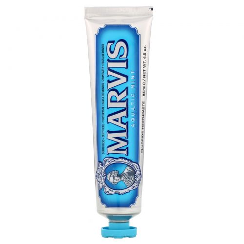 Marvis, Fluoride Toothpaste, Aquatic Mint, 4.5 oz (85 ml)