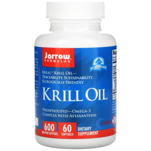 Jarrow Formulas, Крилевое масло, 60 жидких гелевых капсул