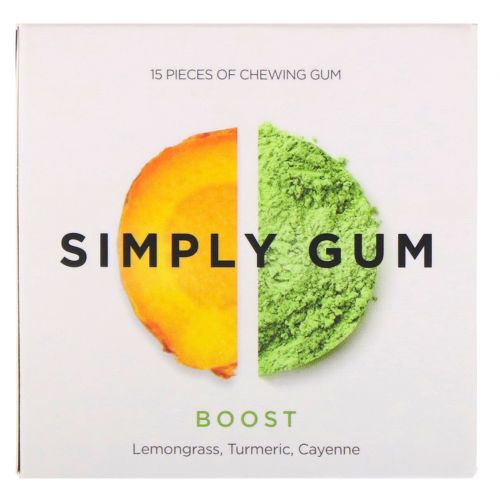 Simply Gum, Boost Gum, 15 Pieces