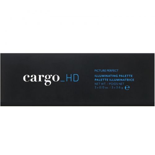 Cargo, HD Picture Perfect, палитра хайлайтеров. 3 шт. по 3,6 г