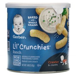 Gerber, Lil' Crunchies, ранчо, для умеющих ползать детей, 1,48 унций (42 г)