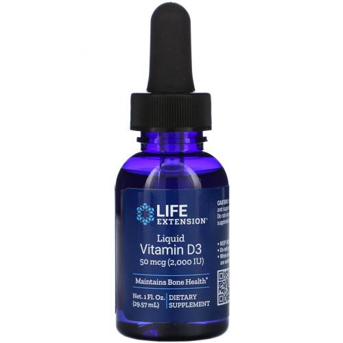 Life Extension, Liquid Vitamin D3, 2000 IU, 1 fl oz (29.57 ml)