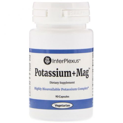 InterPlexus Inc., Potassium+Mag, 90 Capsules