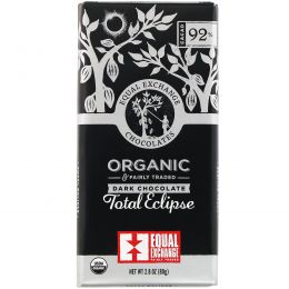 Equal Exchange, Organic Dark Chocolate, Total Eclipse, 2.8 oz (80 g)