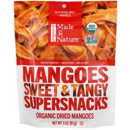 Made in Nature, Органический манго, сладкий и терпкий суперснек, 3 унции (85 г)