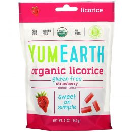 YumEarth, Soft Eating Gluten-Free Strawberry Licorice  + Yum, 5 oz (142 g)