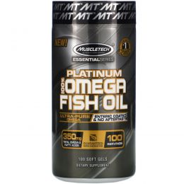 Muscletech, Platinum 100% Fish Oil, 100 Soft Gel Caps