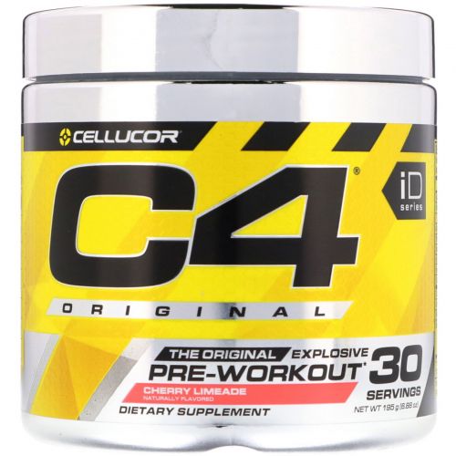 Cellucor, C4 Original для взрывной тренировки, перед тренировкой, вишневый лаймад, 6,3 унции (180 г)