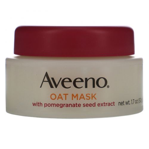 Aveeno, Oat Mask with Pomegranate Seed Extract, Glow, 1.7 oz (50 g)