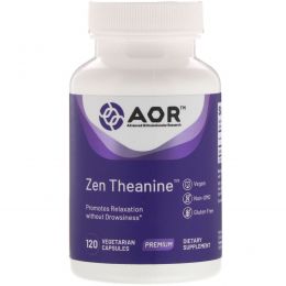 Advanced Orthomolecular Research AOR, Zen Theanine, 120 Vegetarian Capsules