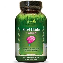 Irwin Naturals, Steel-Libido для женщин, 75 гелевых капсул