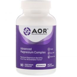 Advanced Orthomolecular Research AOR, Advanced Magnesium Complex, 90 Veggie Caps