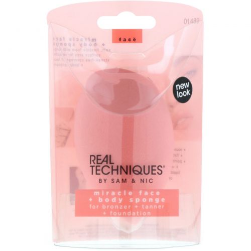 Real Techniques by Samantha Chapman, Miracle Face + Body Sponge, 1 Sponge