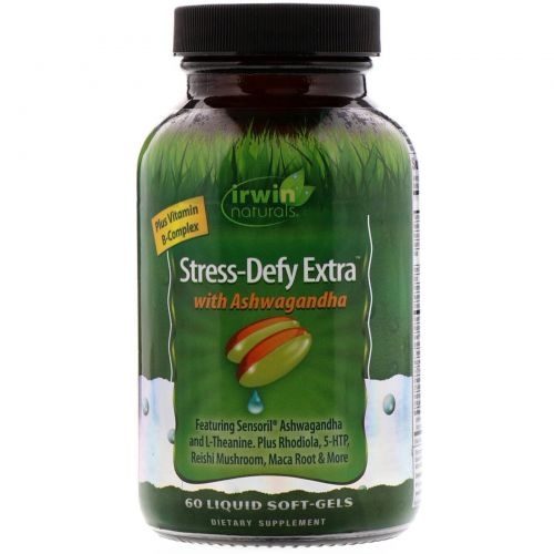 Irwin Naturals, Stress-Defy Extra with Ashwagandha , 60 Liquid Soft-Gels