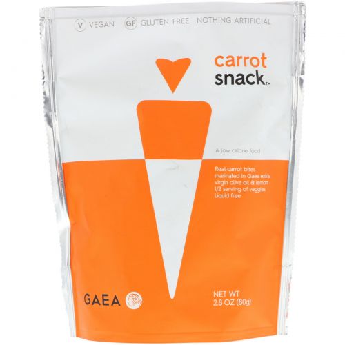Gaea, Carrot Snack, 2.8 oz (80 g)