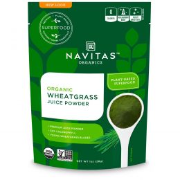 Navitas Organics, Organic, ростки пшеницы, сублимированный порошок травы пшеницы, 1 унция (28 г)