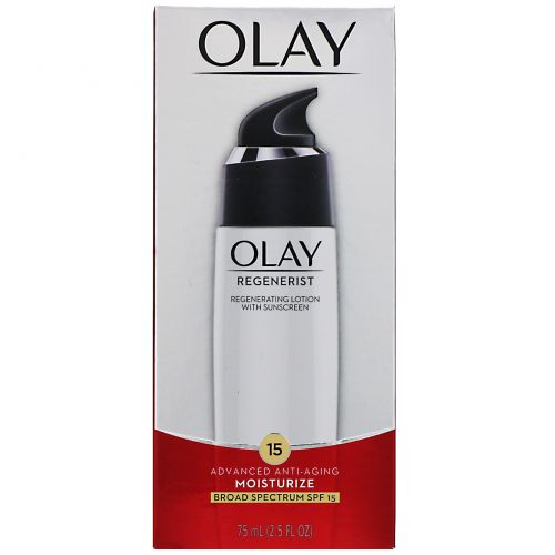 Olay, Regenerist, восстанавливающий лосьон с солнцезащитным эффектом, SPF 15, 75 мл (2,5 жидк. унции)