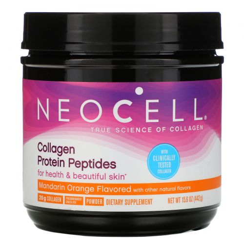 Neocell, Пептиды из коллагенового белка, мандарин и апельсин, 442 г