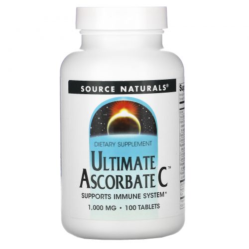 Source Naturals, Лучший аскорбат C, 1000 мг, 100 таблеток