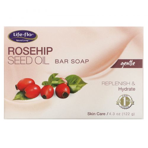 Life-flo, Rosehip Seed Oil Bar Soap, 4.3 oz (122 g)