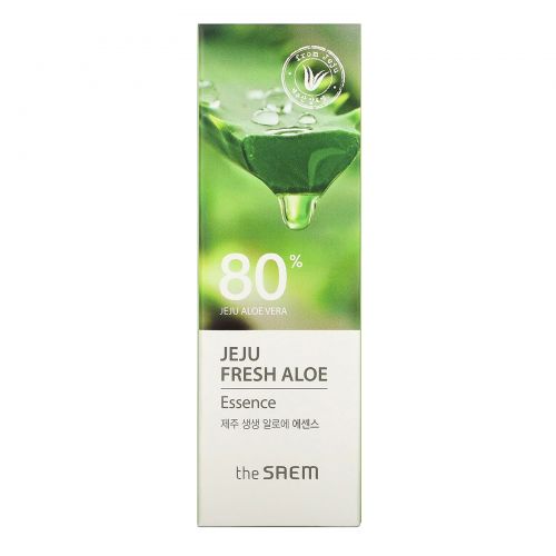 The Saem, Jeju Fresh Aloe, 80% Aloe Vera Essence, 1.18 fl oz (35 ml)