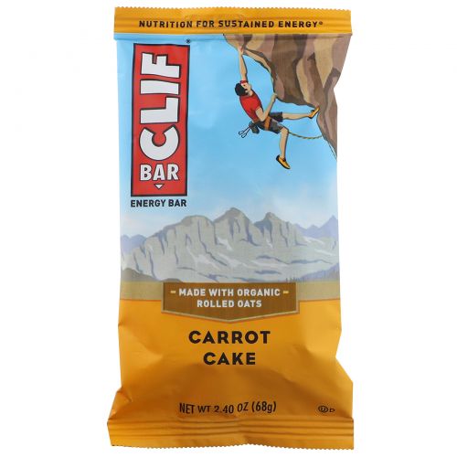 Clif Bar, Carrot Cake Energy Bars, 12 Bars, 2.40 oz (68 g) Each